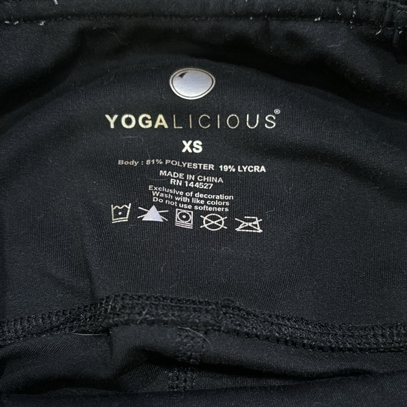 Yogalicious Black Leggings - Picture 2 of 3